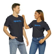 Load image into Gallery viewer, sports tee - Light Blue print
