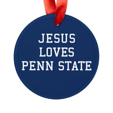 Load image into Gallery viewer, Jesus Loves Penn State - Acrylic Ornament
