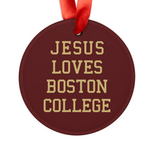 Load image into Gallery viewer, Jesus Loves Boston College - Acrylic Ornament
