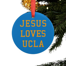 Load image into Gallery viewer, Jesus Loves UCLA - Acrylic Ornament
