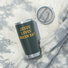 Load image into Gallery viewer, Jesus Loves Green Bay - 20oz Tumbler
