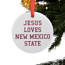 Load image into Gallery viewer, Jesus Loves New Mexico State - Acrylic Ornament
