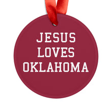 Load image into Gallery viewer, Jesus Loves Oklahoma - Acrylic Ornament
