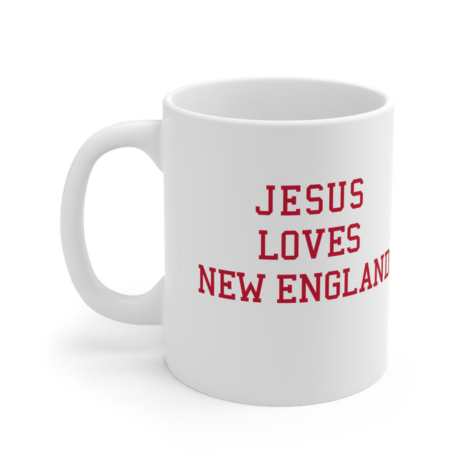 Jesus Loves New England - Ceramic Mug 11oz