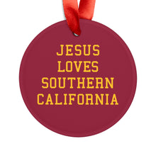 Load image into Gallery viewer, Jesus Loves USC - Acrylic Ornament
