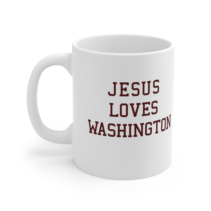 Jesus Loves Washington - Ceramic Mug 11oz