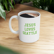 Load image into Gallery viewer, Jesus Loves Seattle - Ceramic Mug 11oz
