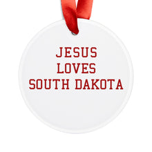 Load image into Gallery viewer, Jesus Loves South Dakota - Acrylic Ornament
