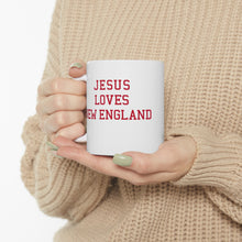 Load image into Gallery viewer, Jesus Loves New England - Ceramic Mug 11oz
