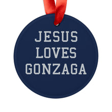 Load image into Gallery viewer, Jesus Loves Gonzaga - Acrylic Ornament
