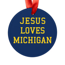 Load image into Gallery viewer, Jesus Loves Michigan - Acrylic Ornament
