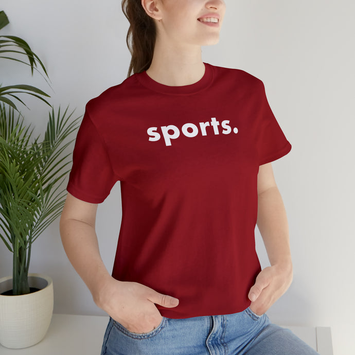 sports tee - white print