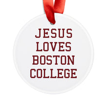 Load image into Gallery viewer, Jesus Loves Boston College - Acrylic Ornament
