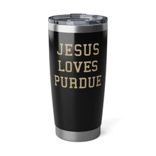 Load image into Gallery viewer, Jesus Loves Purdue, Jesus Tumbler, christian tumbler, Christian Gift, College Team Tumbler, Alumni Tumbler, college merch, gameday, game day
