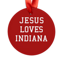 Load image into Gallery viewer, Jesus Loves Indiana - Acrylic Ornament
