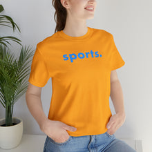 Load image into Gallery viewer, sports tee - Light Blue print
