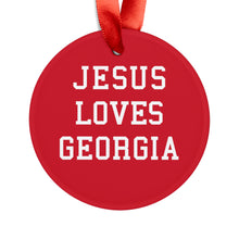 Load image into Gallery viewer, Jesus Loves Georgia - Acrylic Ornament
