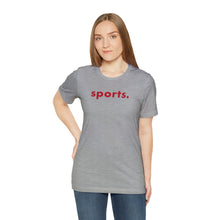 Load image into Gallery viewer, sports tee - red print
