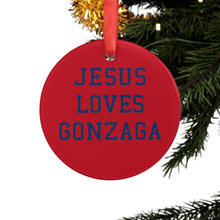 Load image into Gallery viewer, Jesus Loves Gonzaga - Acrylic Ornament
