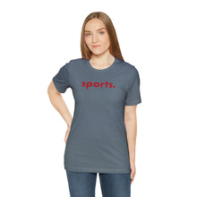 Load image into Gallery viewer, sports tee - red print
