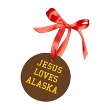 Load image into Gallery viewer, Jesus Loves Alaska - Acrylic Ornament
