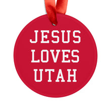 Load image into Gallery viewer, Jesus Loves Utah - Acrylic Ornament
