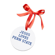 Load image into Gallery viewer, Jesus Loves Penn State - Acrylic Ornament
