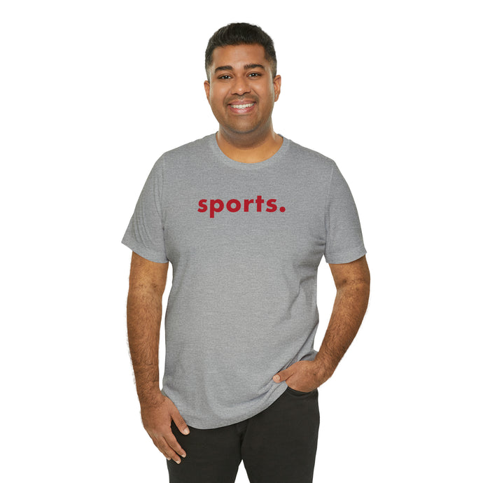 sports tee - red print