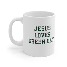 Load image into Gallery viewer, Jesus Loves Green Bay - Ceramic Mug 11oz
