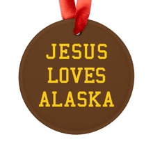 Load image into Gallery viewer, Jesus Loves Alaska - Acrylic Ornament
