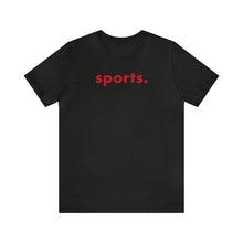 Load image into Gallery viewer, sports tee - red print
