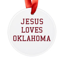 Load image into Gallery viewer, Jesus Loves Oklahoma - Acrylic Ornament
