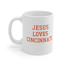 Load image into Gallery viewer, Jesus Loves Cincinnati - Ceramic Mug 11oz
