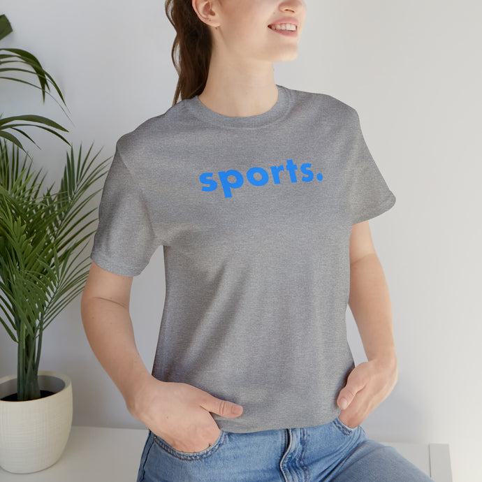 sports tee - Light Blue print