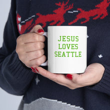 Load image into Gallery viewer, Jesus Loves Seattle - Ceramic Mug 11oz
