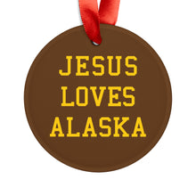 Load image into Gallery viewer, Jesus Loves Alaska - Acrylic Ornament
