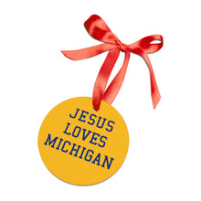 Load image into Gallery viewer, Jesus Loves Michigan - Acrylic Ornament
