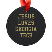 Load image into Gallery viewer, Jesus Loves Georgia Tech - Acrylic Ornament
