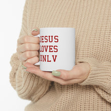 Load image into Gallery viewer, Jesus Loves UNLV- Ceramic Mug 11oz
